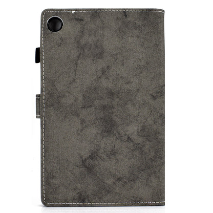 For Huawei MatePad SE 10.4-inch A6 Cloth Texture Tablet Case PU Leather Stand Card Slots Folio Cover
