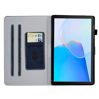 For Huawei MatePad SE 10.4-inch A6 Cloth Texture Tablet Case PU Leather Stand Card Slots Folio Cover
