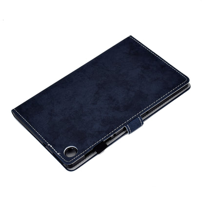 For Huawei MatePad SE 10.4-inch A6 Cloth Texture Tablet Case PU Leather Stand Card Slots Folio Cover