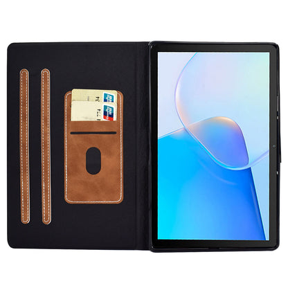 For Huawei MatePad SE 10.4-inch A7 Cowhide Texture Tablet Case PU Leather Stand Card Slot Cover