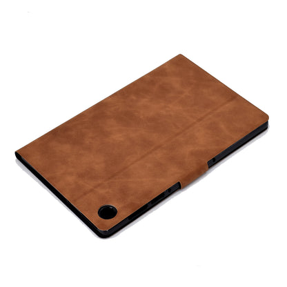For Huawei MatePad SE 10.4-inch A7 Cowhide Texture Tablet Case PU Leather Stand Card Slot Cover