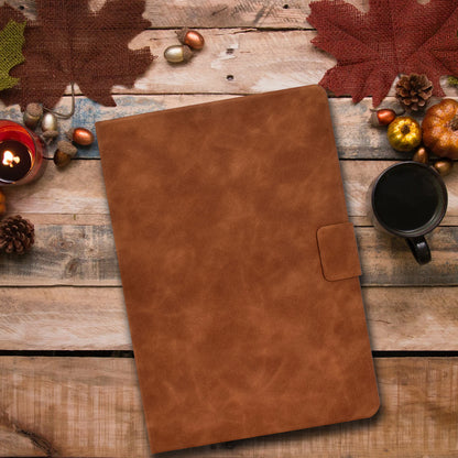 For Huawei MatePad SE 10.4-inch A7 Cowhide Texture Tablet Case PU Leather Stand Card Slot Cover