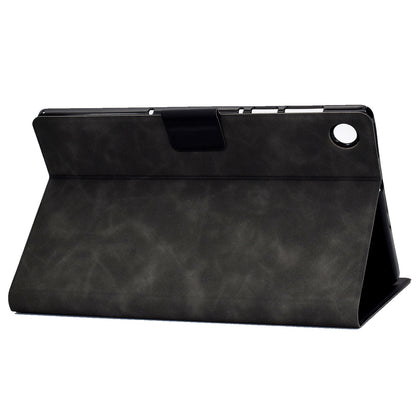 For Huawei MatePad SE 10.4-inch A7 Cowhide Texture Tablet Case PU Leather Stand Card Slot Cover