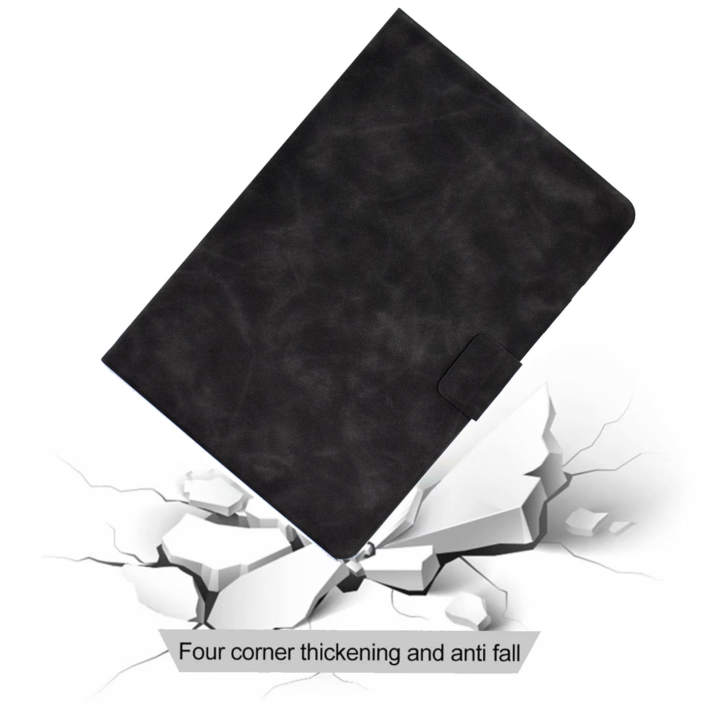 For Huawei MatePad SE 10.4-inch A7 Cowhide Texture Tablet Case PU Leather Stand Card Slot Cover