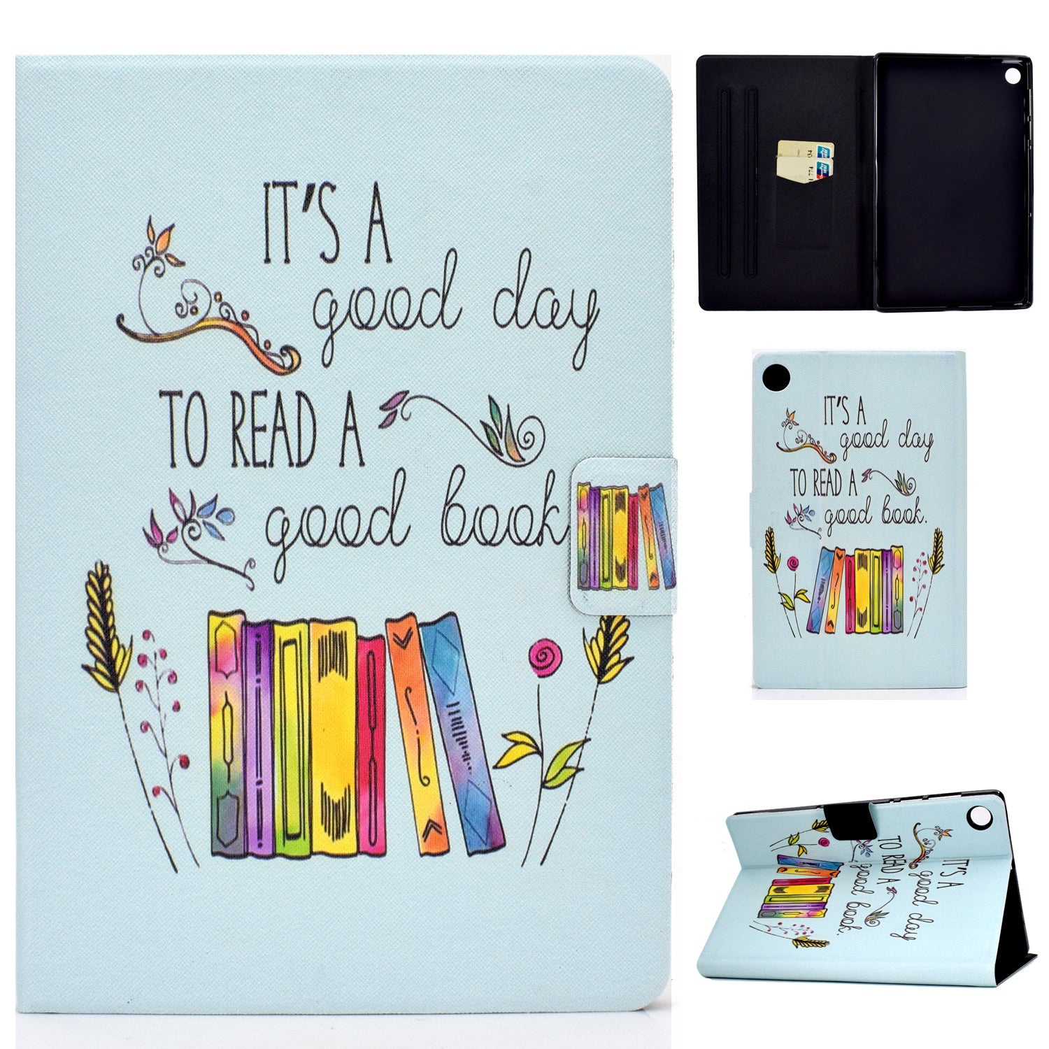 For Huawei MatePad SE 10.4-inch A3 PU Leather Pattern Printing Case Stand Magnetic Tablet Cover with Card Holder