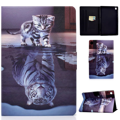 For Huawei MatePad SE 10.4-inch A3 PU Leather Pattern Printing Case Stand Magnetic Tablet Cover with Card Holder