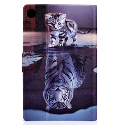 For Huawei MatePad SE 10.4-inch A3 PU Leather Pattern Printing Case Stand Magnetic Tablet Cover with Card Holder