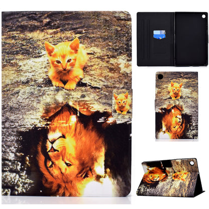 For Huawei MatePad SE 10.4-inch A3 PU Leather Pattern Printing Case Stand Magnetic Tablet Cover with Card Holder