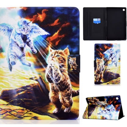 For Huawei MatePad SE 10.4-inch A3 PU Leather Pattern Printing Case Stand Magnetic Tablet Cover with Card Holder