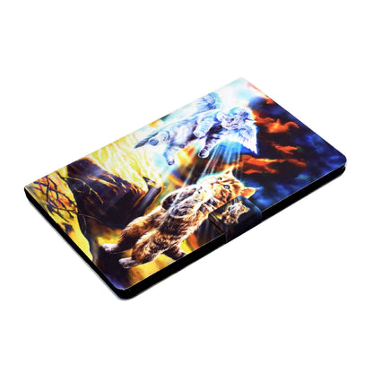 For Huawei MatePad SE 10.4-inch A3 PU Leather Pattern Printing Case Stand Magnetic Tablet Cover with Card Holder