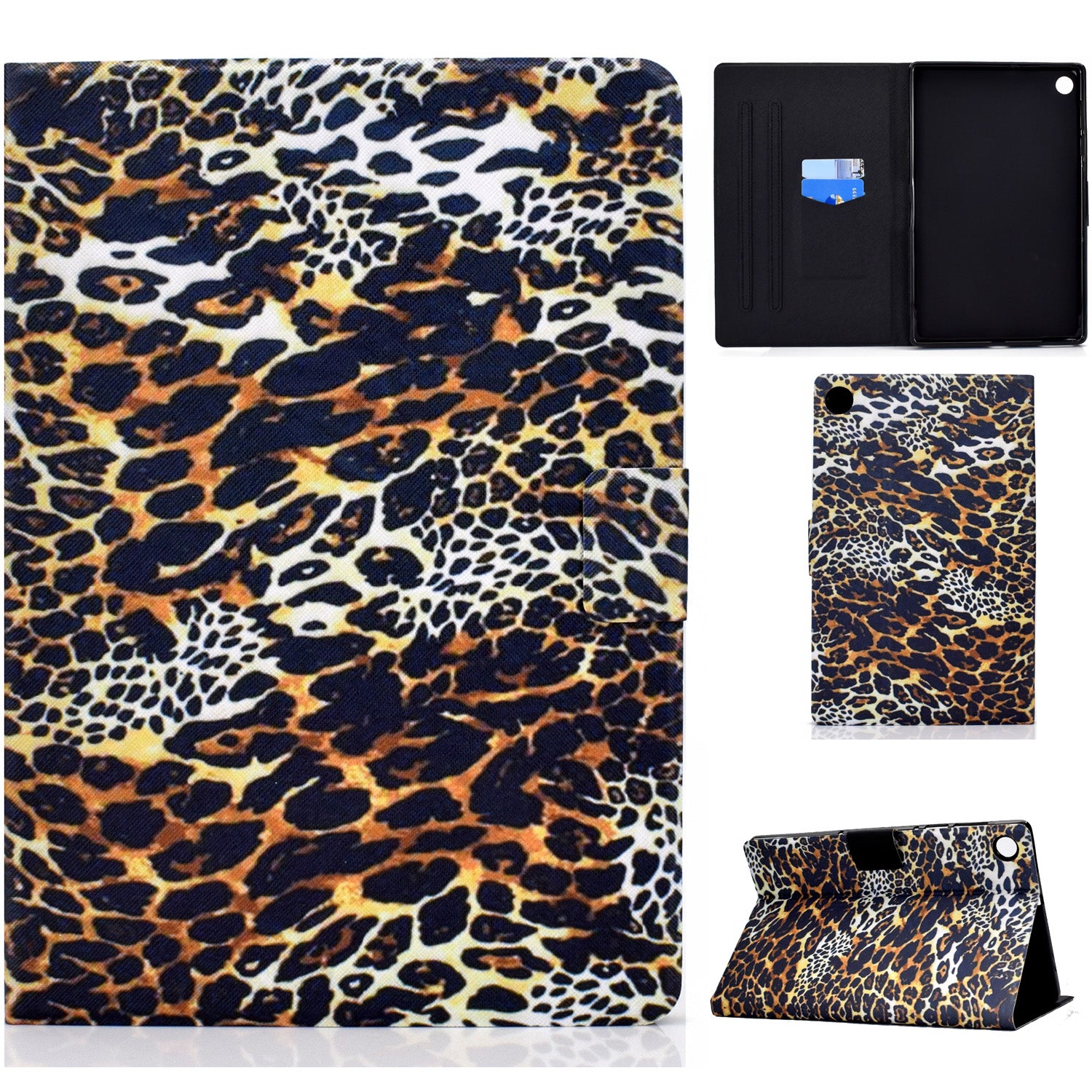 For Huawei MatePad SE 10.4-inch A3 PU Leather Pattern Printing Case Stand Magnetic Tablet Cover with Card Holder