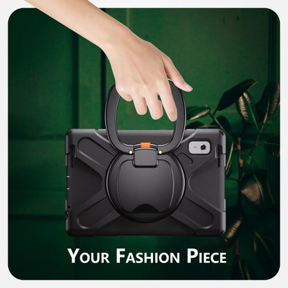 For Lenovo Tab M9 TB-310FU (2023) 360 Degree Rotating Kickstand Case PC Silicone Tablet Cover