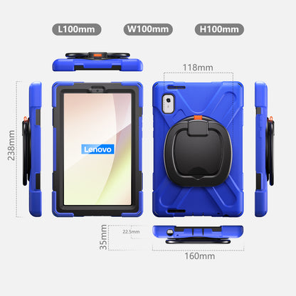 For Lenovo Tab M9 TB-310FU (2023) 360 Degree Rotating Kickstand Case PC Silicone Tablet Cover