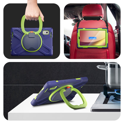 For Lenovo Tab M9 TB-310FU (2023) 360 Degree Rotating Kickstand Case PC Silicone Tablet Cover