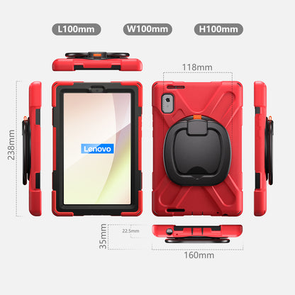 For Lenovo Tab M9 TB-310FU (2023) 360 Degree Rotating Kickstand Case PC Silicone Tablet Cover