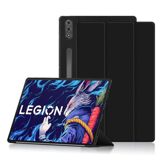 Tablet Case for Lenovo Legion Y900 , PU Leather+PC+TPU Tri-fold Stand Slim Tablet Cover