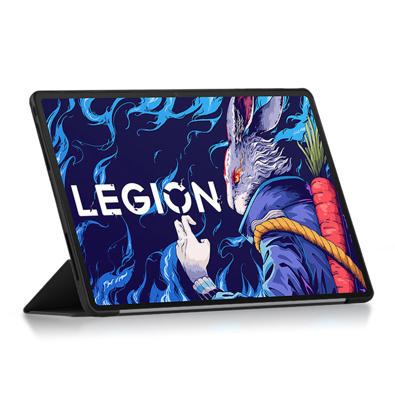 Tablet Case for Lenovo Legion Y900 , PU Leather+PC+TPU Tri-fold Stand Slim Tablet Cover