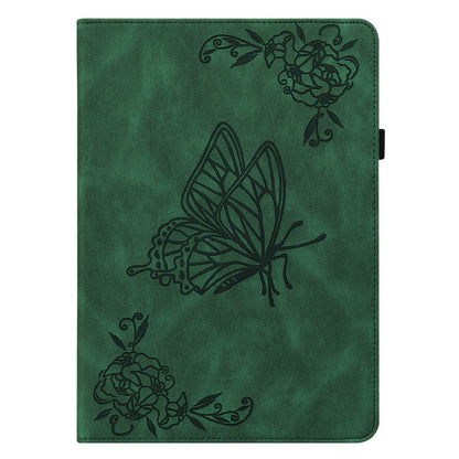 Tablet Case for Xiaomi Pad 6 Auto Wake and Sleep Stand Leather Imprinted Butterfly Flower Card Holder Cover