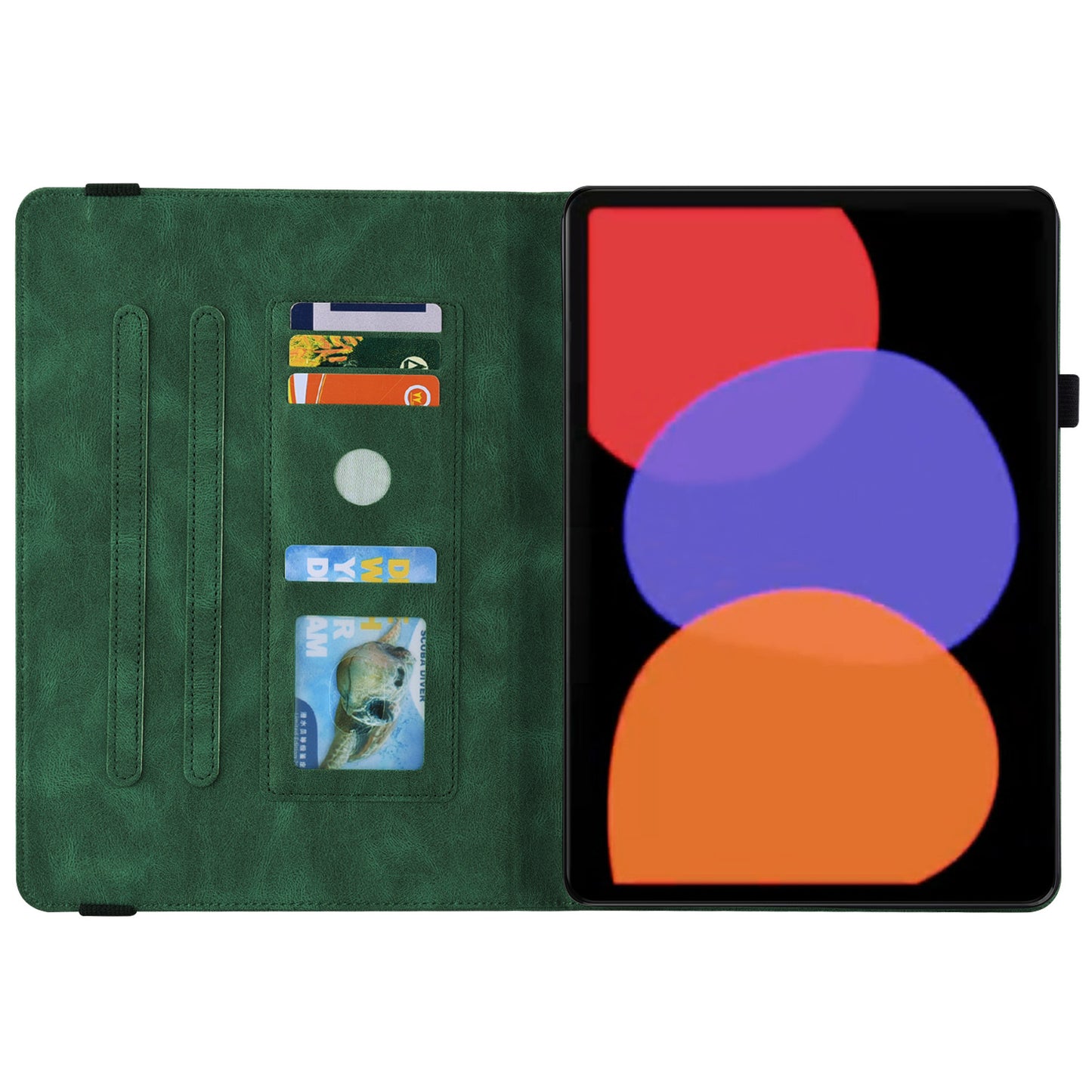 Tablet Case for Xiaomi Pad 6 Auto Wake and Sleep Stand Leather Imprinted Butterfly Flower Card Holder Cover