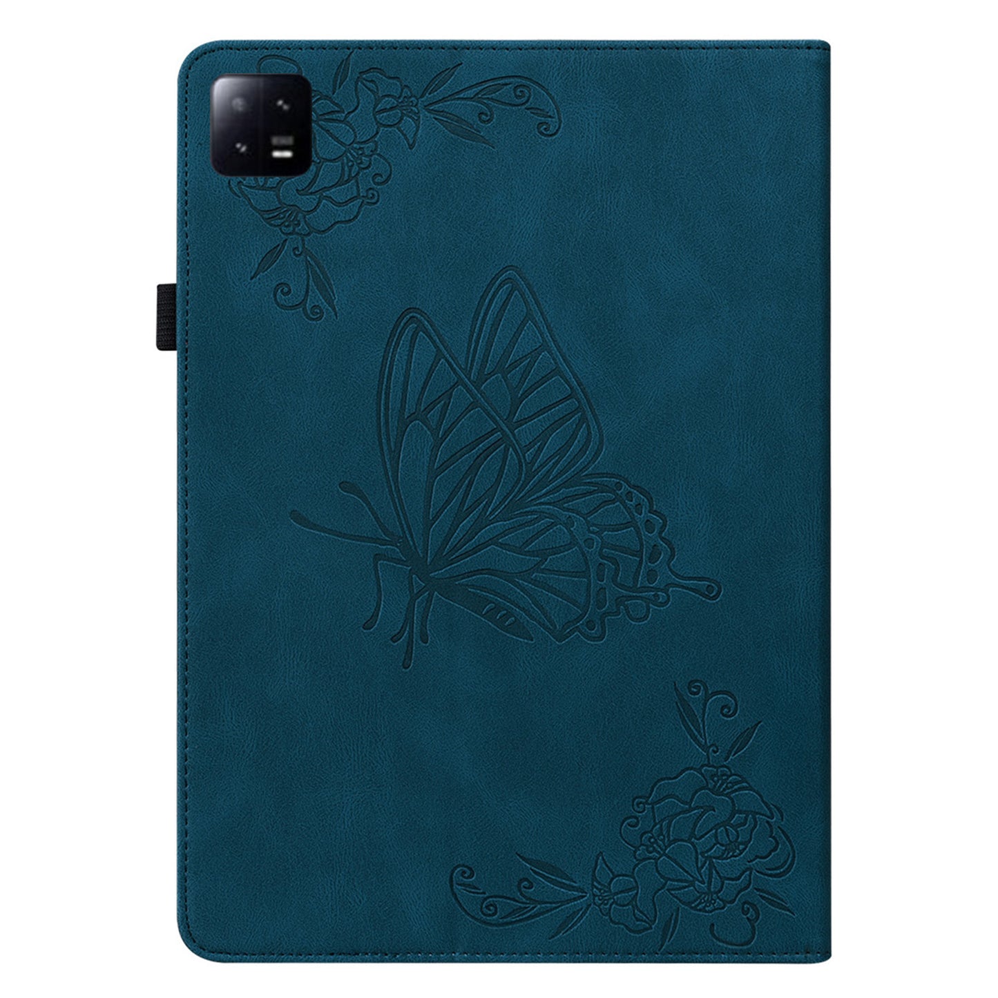 Tablet Case for Xiaomi Pad 6 Auto Wake and Sleep Stand Leather Imprinted Butterfly Flower Card Holder Cover