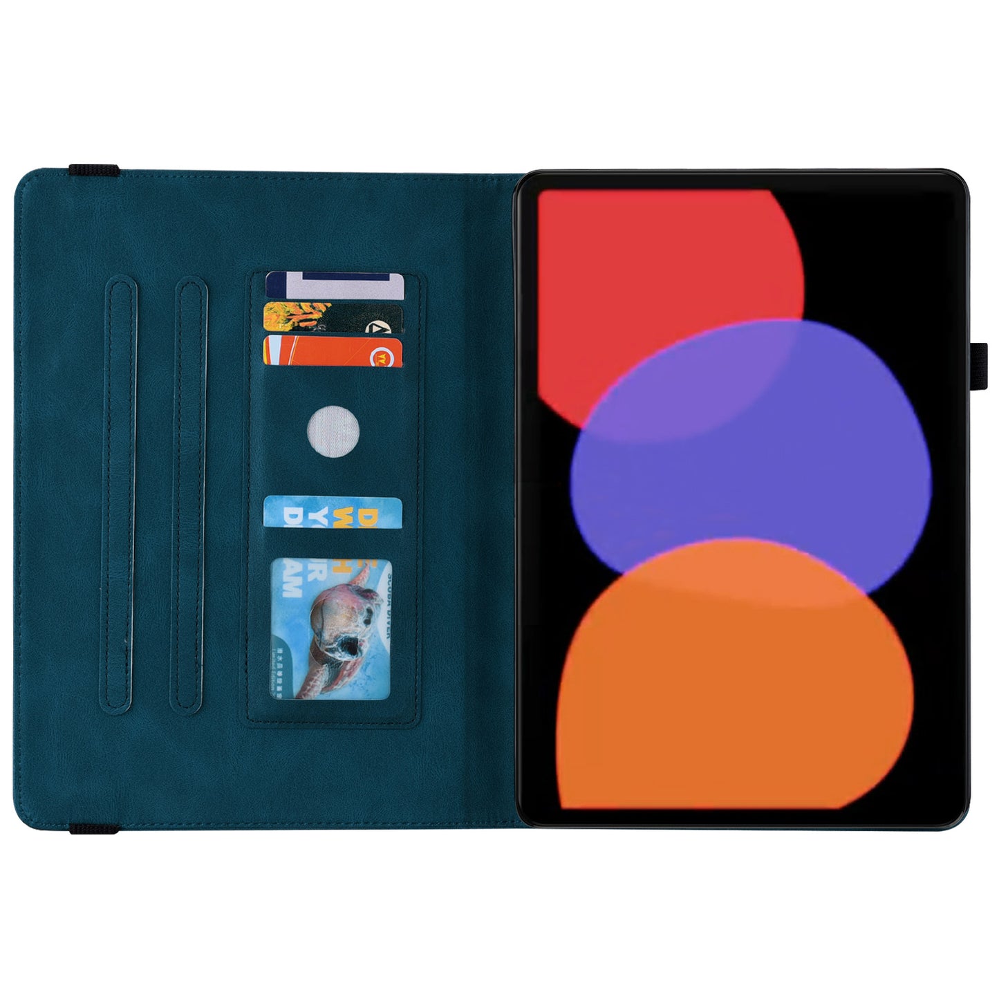 Tablet Case for Xiaomi Pad 6 Auto Wake and Sleep Stand Leather Imprinted Butterfly Flower Card Holder Cover