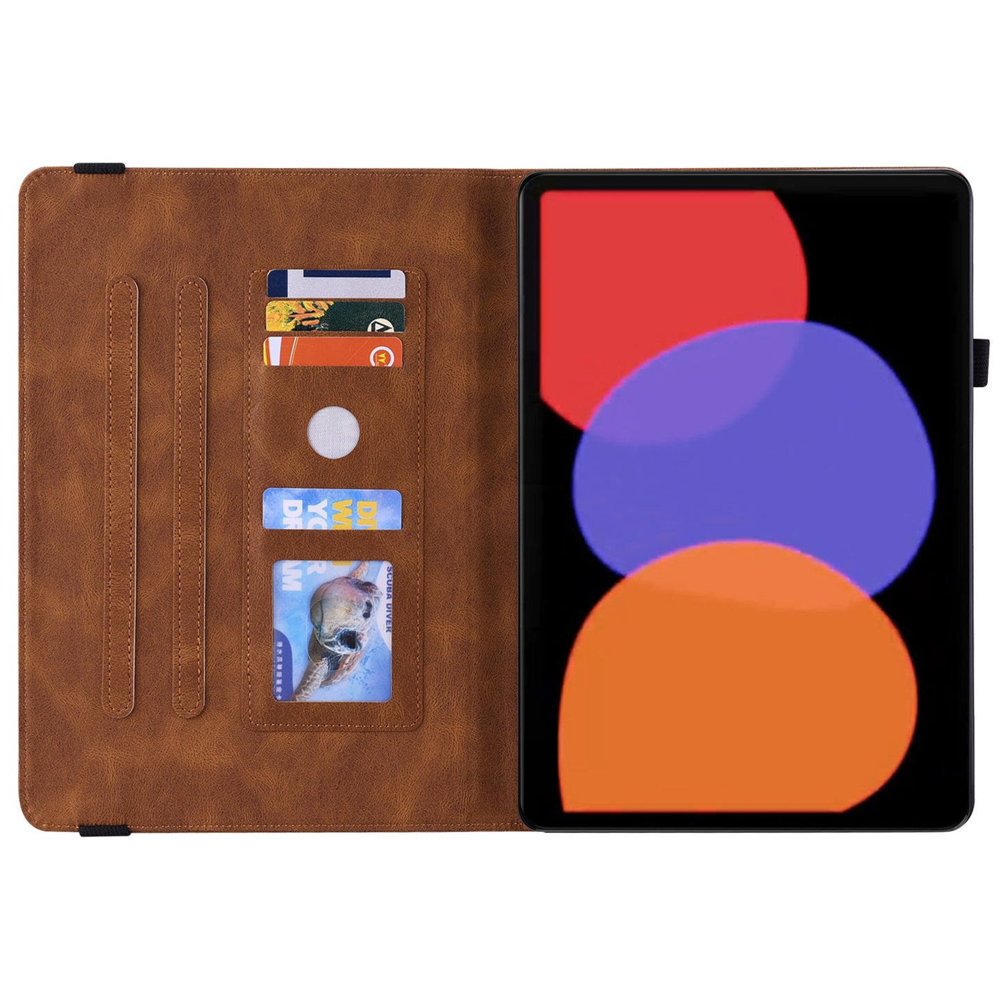 Tablet Case for Xiaomi Pad 6 Auto Wake and Sleep Stand Leather Imprinted Butterfly Flower Card Holder Cover