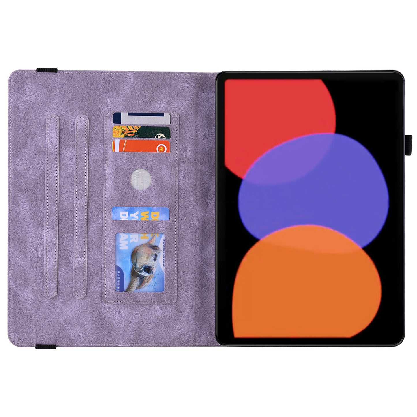 Tablet Case for Xiaomi Pad 6 Auto Wake and Sleep Stand Leather Imprinted Butterfly Flower Card Holder Cover