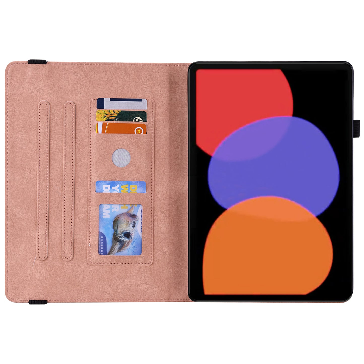 Tablet Case for Xiaomi Pad 6 Auto Wake and Sleep Stand Leather Imprinted Butterfly Flower Card Holder Cover
