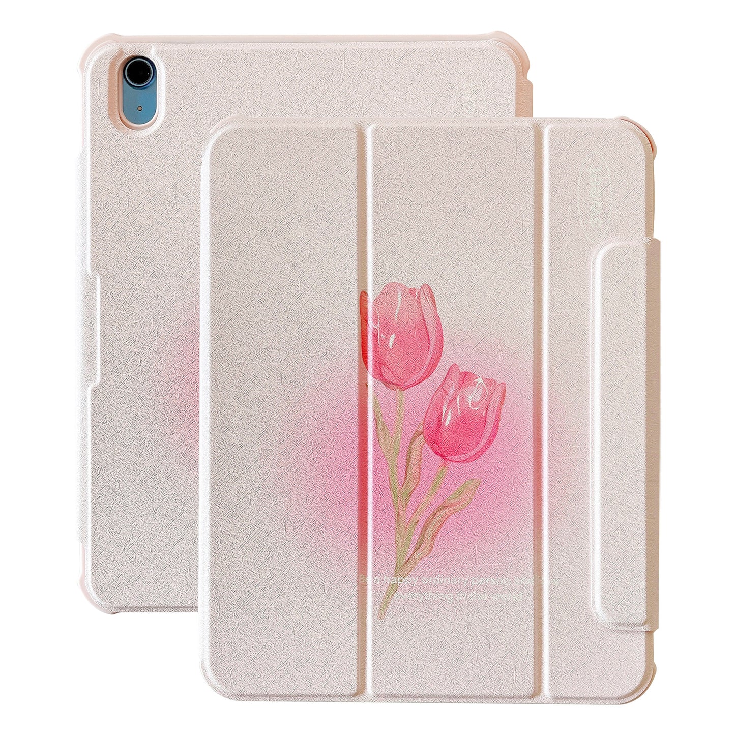 For iPad 10.9 (2022) Detachable Tablet Case PU Leather Pattern Printing Stand Smart Cover with Pen Holder