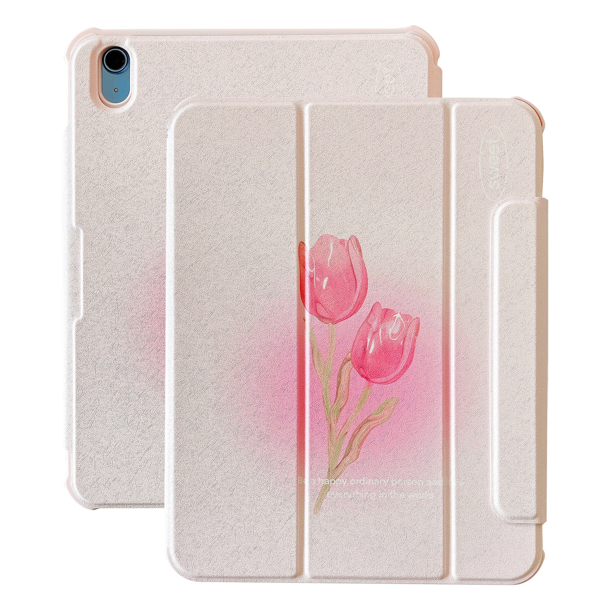 For iPad 10.9 (2022) Detachable Tablet Case PU Leather Pattern Printing Stand Smart Cover with Pen Holder