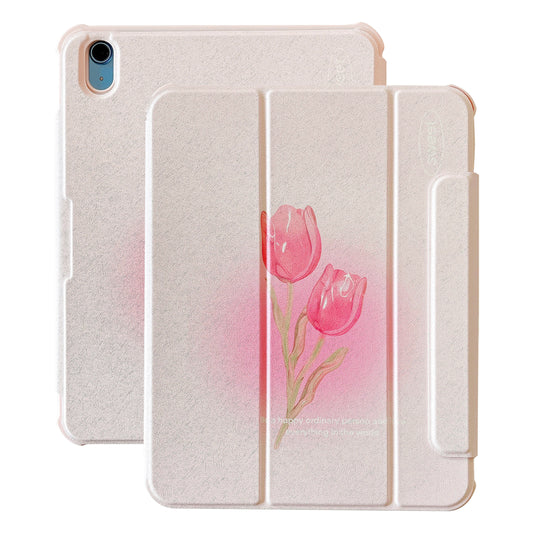 For iPad 10.9 (2022) Detachable Tablet Case PU Leather Pattern Printing Stand Smart Cover with Pen Holder