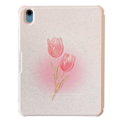 For iPad 10.9 (2022) Detachable Tablet Case PU Leather Pattern Printing Stand Smart Cover with Pen Holder
