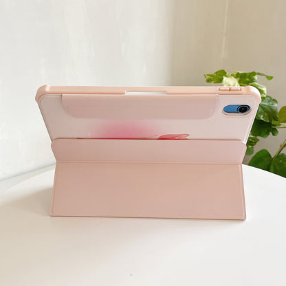 For iPad 10.9 (2022) Detachable Tablet Case PU Leather Pattern Printing Stand Smart Cover with Pen Holder