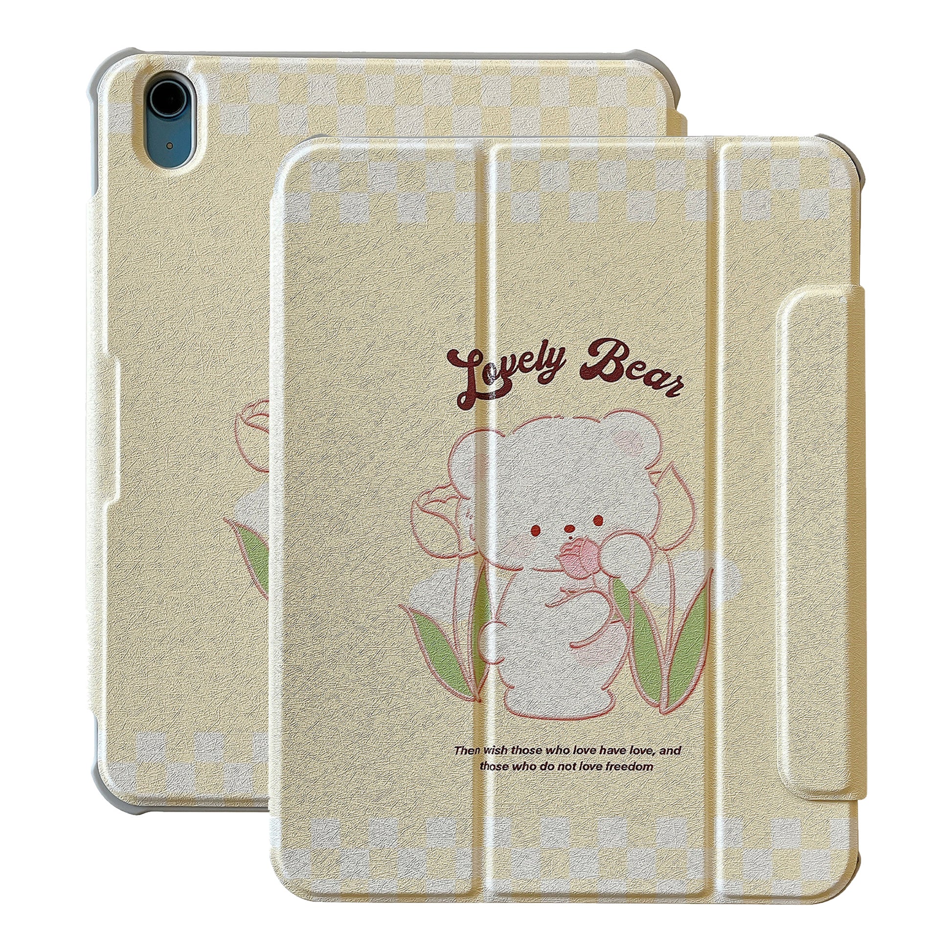 For iPad 10.9 (2022) Detachable Tablet Case PU Leather Pattern Printing Stand Smart Cover with Pen Holder