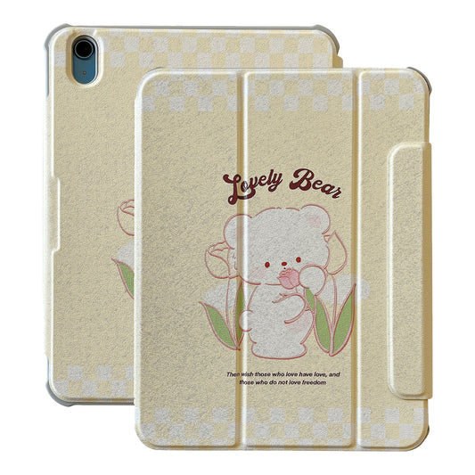 For iPad 10.9 (2022) Detachable Tablet Case PU Leather Pattern Printing Stand Smart Cover with Pen Holder