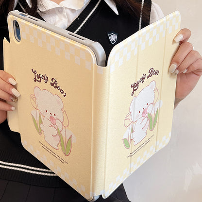 For iPad 10.9 (2022) Detachable Tablet Case PU Leather Pattern Printing Stand Smart Cover with Pen Holder