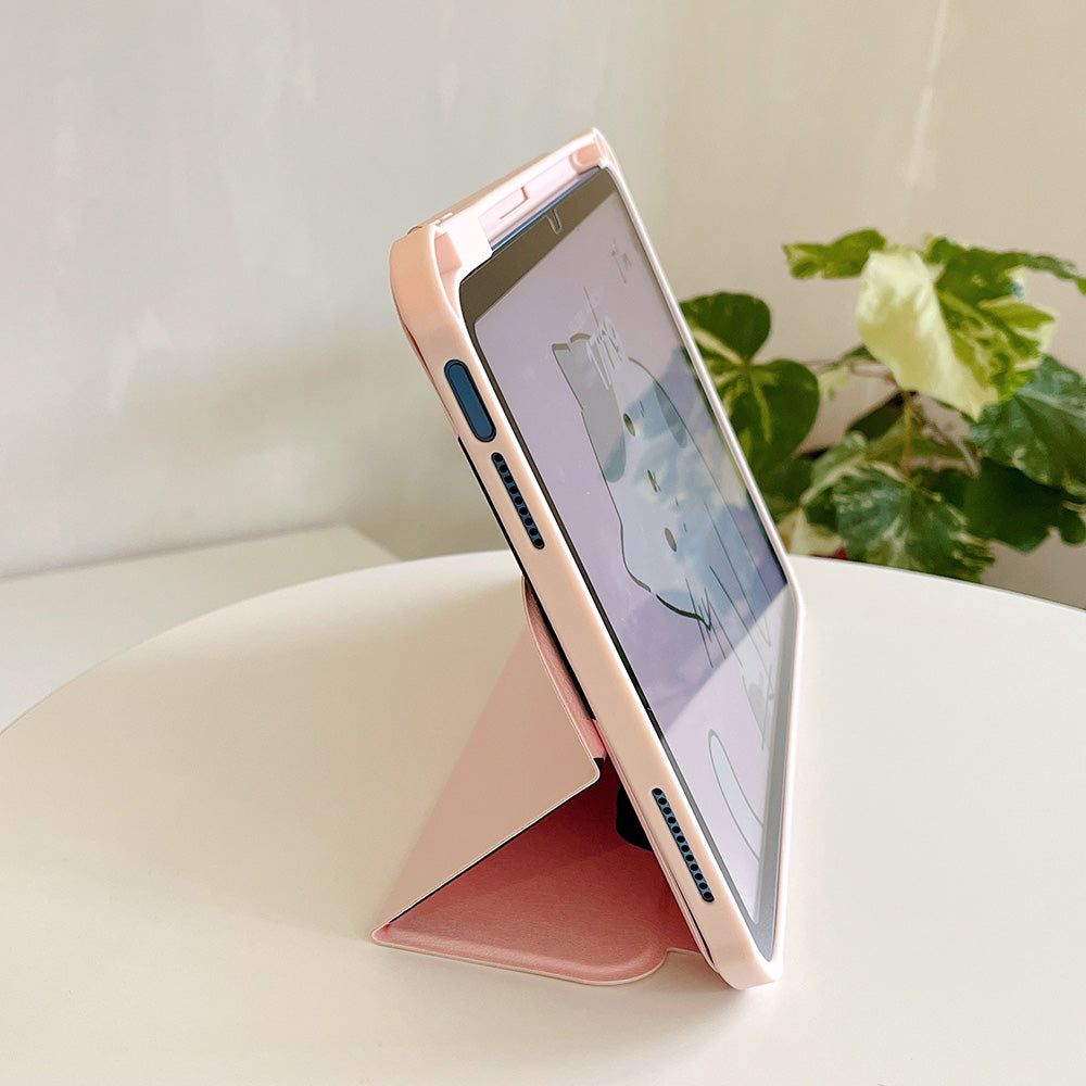 For iPad 10.9 (2022) Detachable Tablet Case PU Leather Pattern Printing Stand Smart Cover with Pen Holder