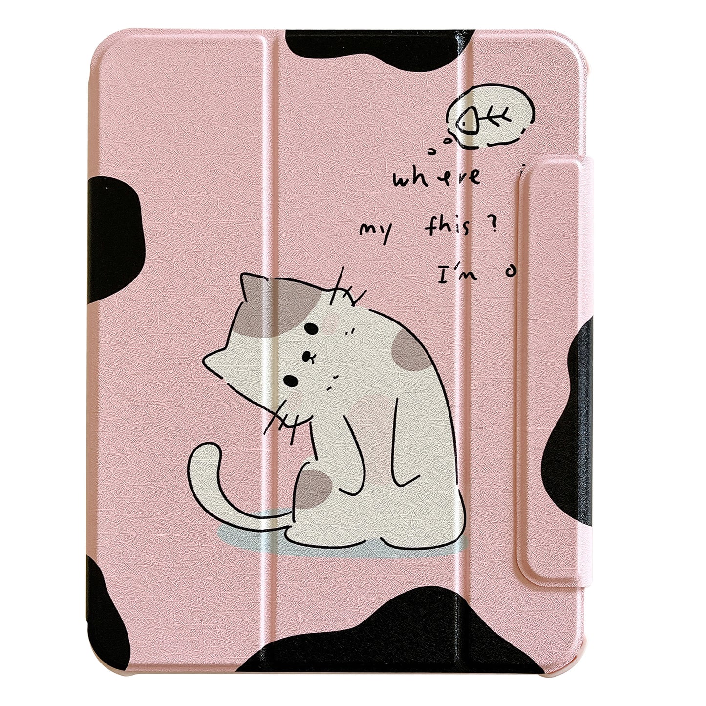For iPad 10.9 (2022) Detachable Tablet Case PU Leather Pattern Printing Stand Smart Cover with Pen Holder