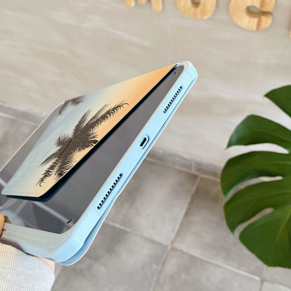 For iPad 10.9 (2022) Rotating Trifold Stand Tablet Case PU Leather Pattern Smart Cover with Auto Wake / Sleep