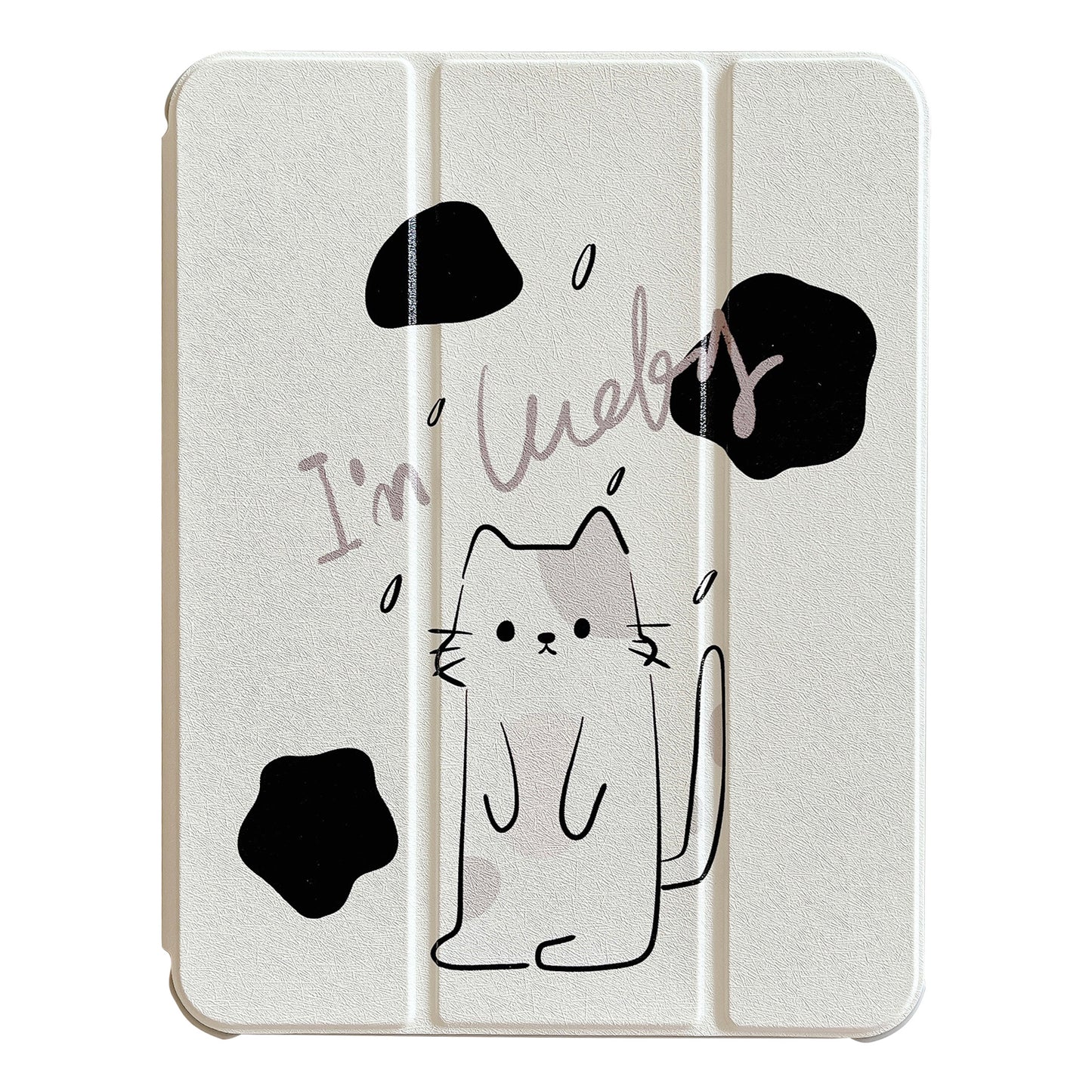 For iPad 10.9 (2022) Rotating Trifold Stand Tablet Case PU Leather Pattern Smart Cover with Auto Wake / Sleep