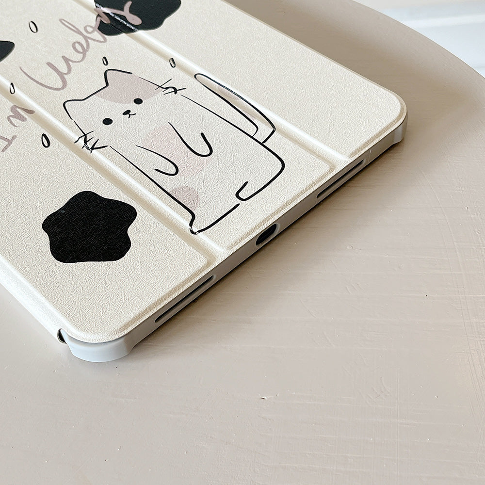For iPad 10.9 (2022) Rotating Trifold Stand Tablet Case PU Leather Pattern Smart Cover with Auto Wake / Sleep