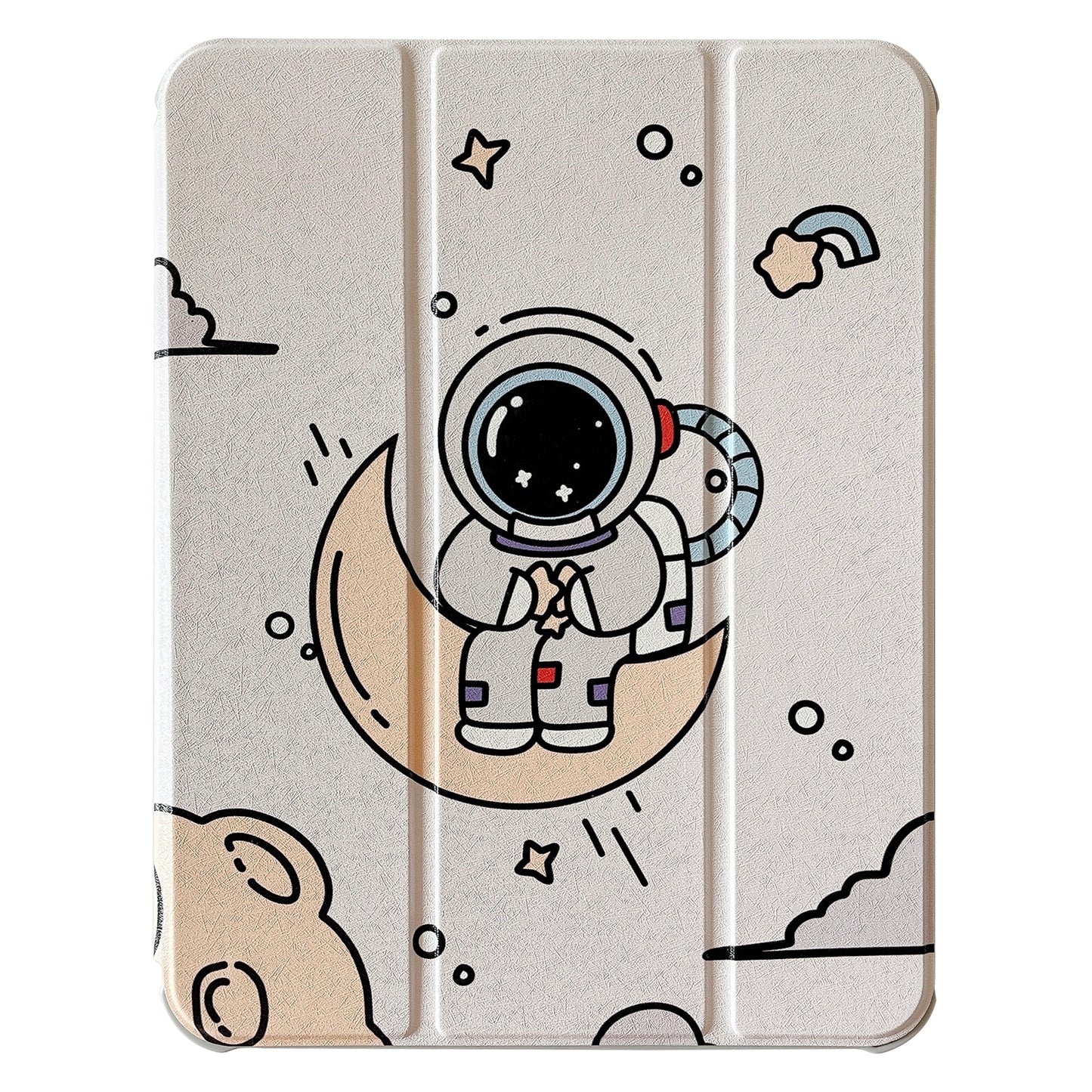 For iPad 10.9 (2022) Rotating Trifold Stand Tablet Case PU Leather Pattern Smart Cover with Auto Wake / Sleep