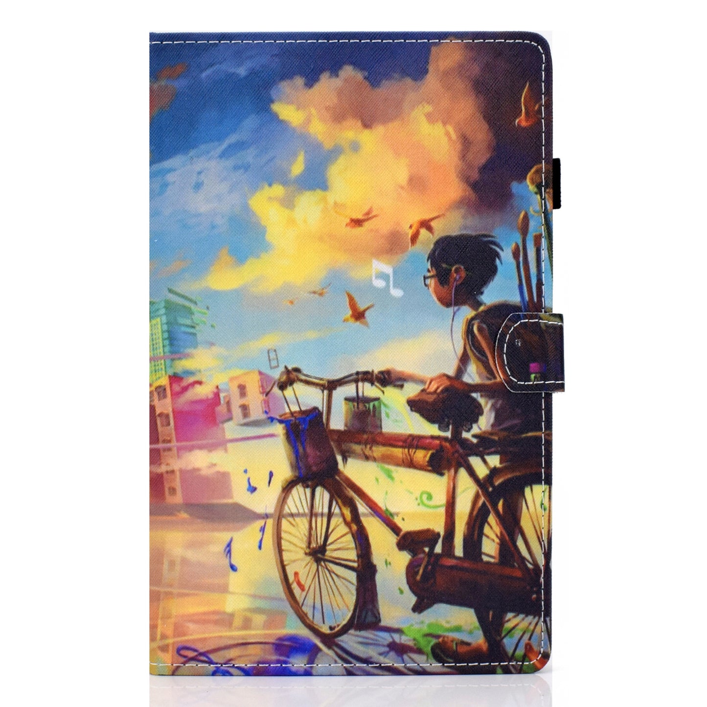 For Huawei MatePad SE 10.4-inch Stand Tablet Case Stitching Leather Pattern with Card Slots