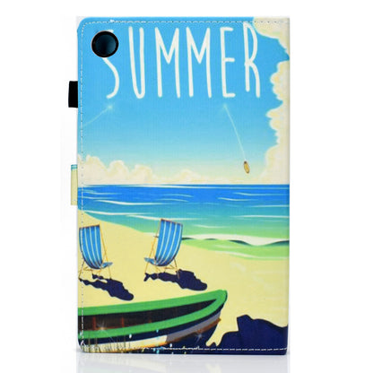 For Huawei MatePad SE 10.4-inch Stand Tablet Case Stitching Leather Pattern with Card Slots