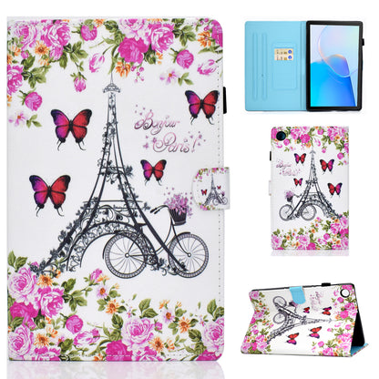 For Huawei MatePad SE 10.4-inch Stand Tablet Case Stitching Leather Pattern with Card Slots