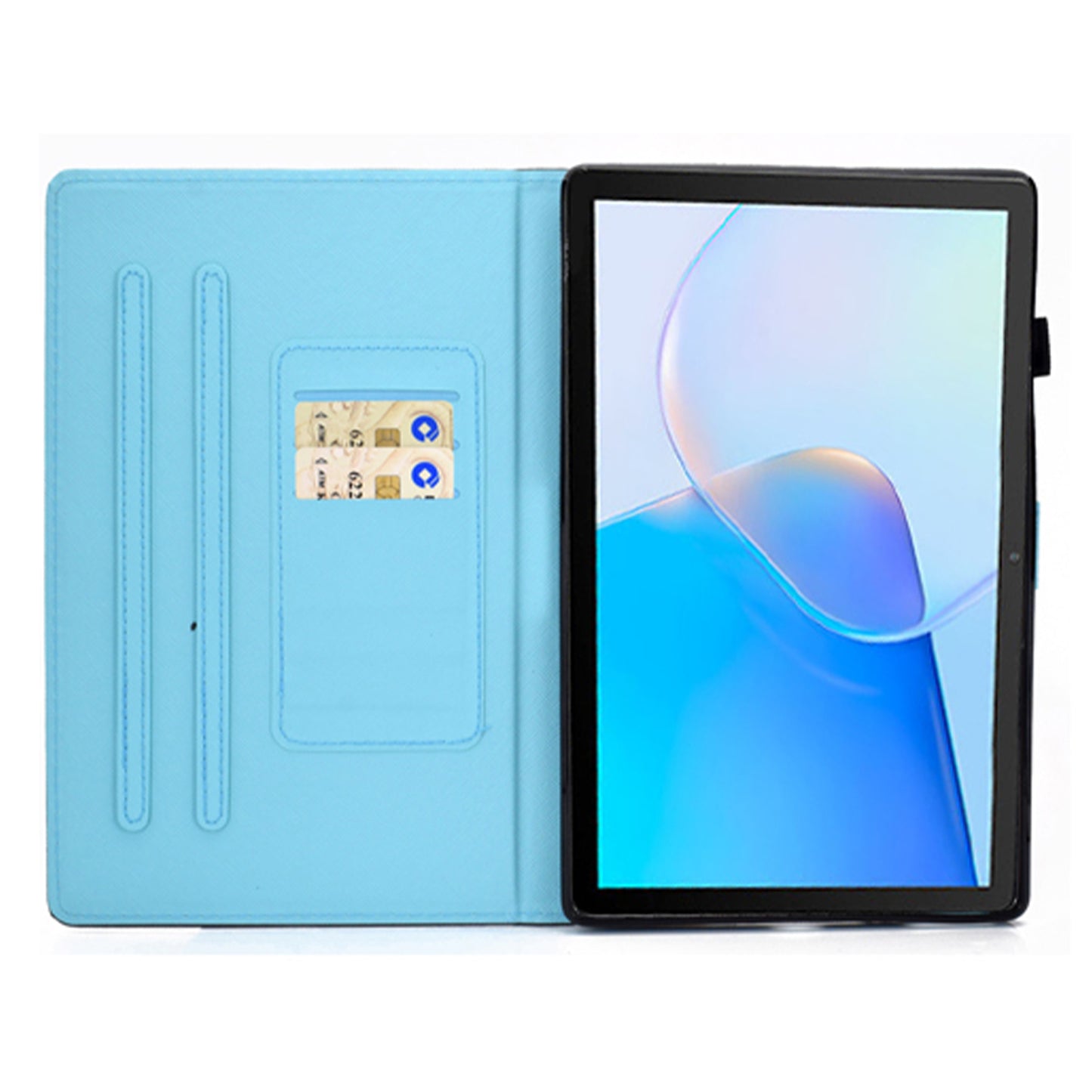 For Huawei MatePad SE 10.4-inch Stand Tablet Case Stitching Leather Pattern with Card Slots