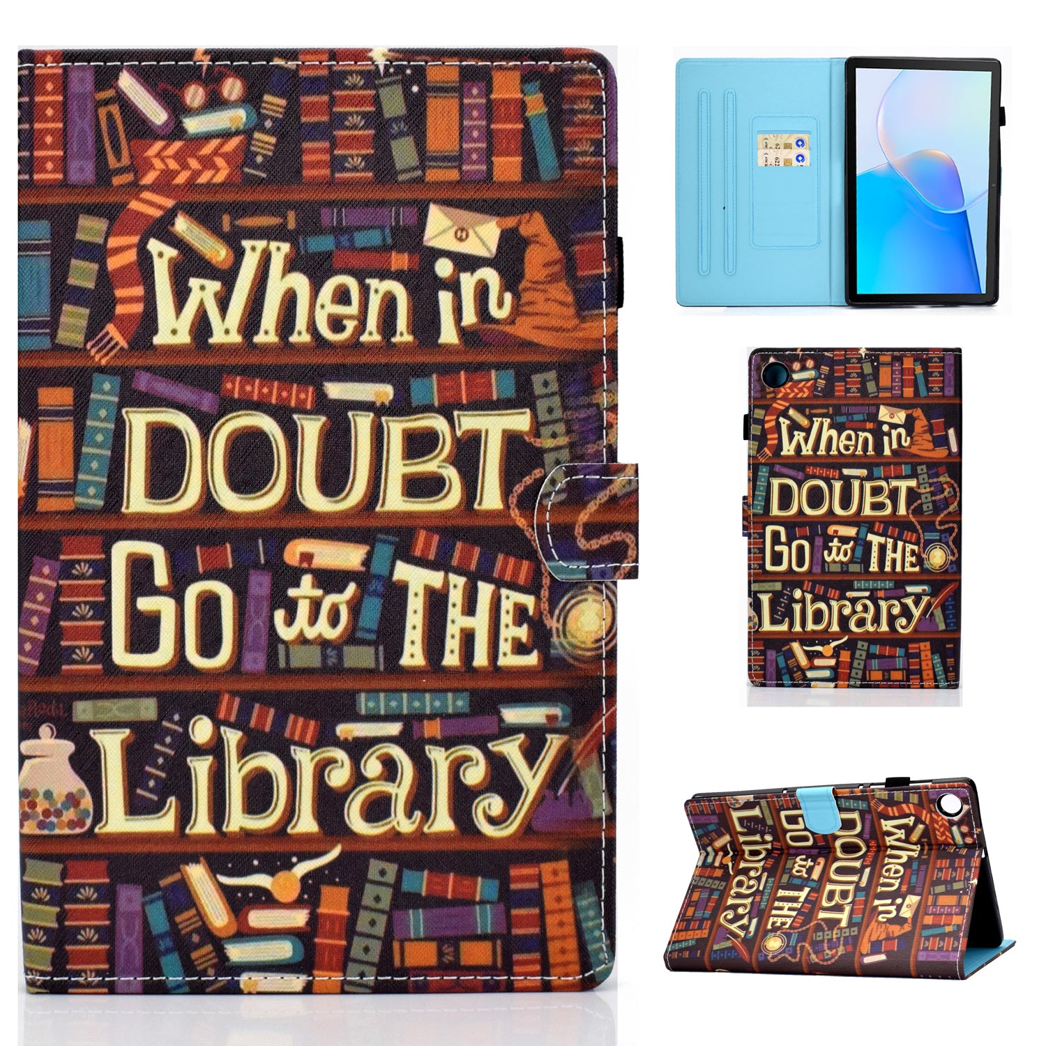 For Huawei MatePad SE 10.4-inch Stand Tablet Case Stitching Leather Pattern with Card Slots
