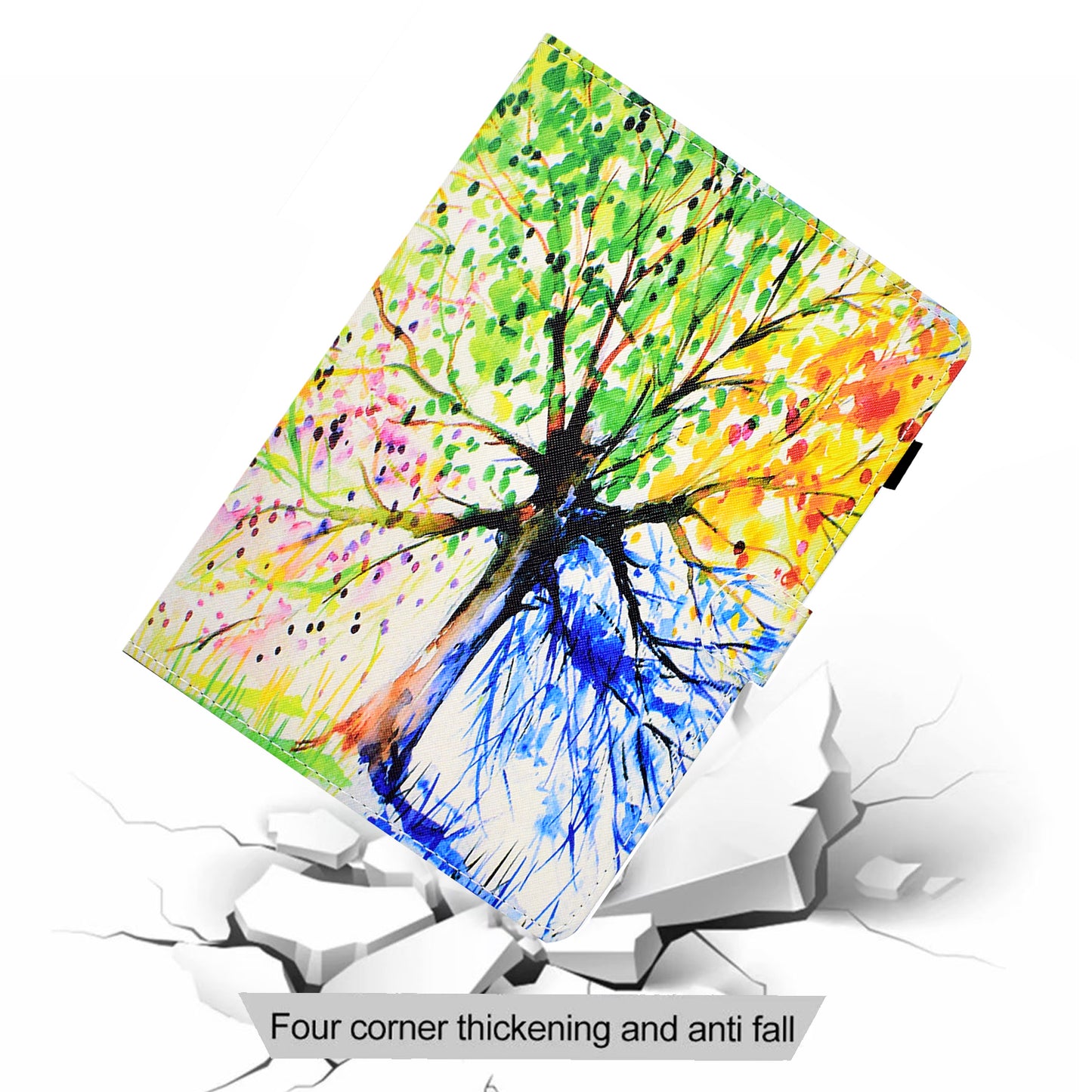 For Huawei MatePad SE 10.4-inch Stand Tablet Case Stitching Leather Pattern with Card Slots