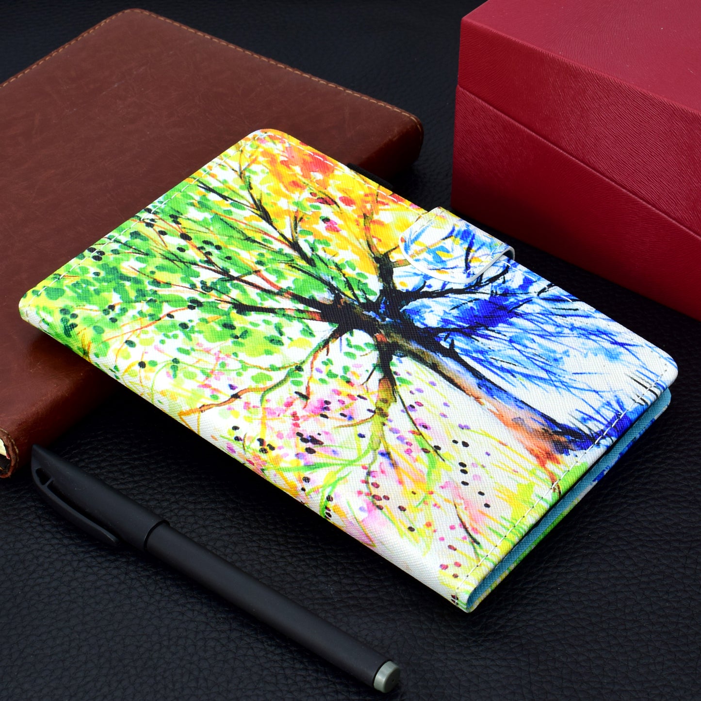 For Huawei MatePad SE 10.4-inch Stand Tablet Case Stitching Leather Pattern with Card Slots