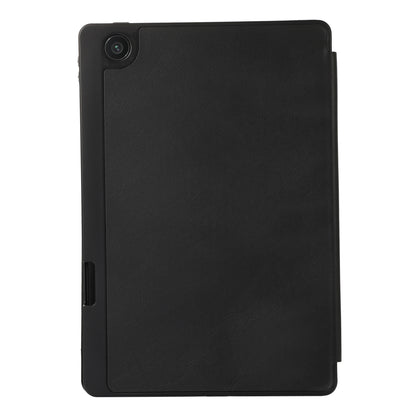 Tri-Fold Stand Cover for Lenovo Tab M10 Plus (3rd Gen) / Xiaoxin Pad 2022 10.6 inch , PU Leather Solid Color Tablet Case with Pen Holder